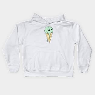 Ice cream skull Kids Hoodie